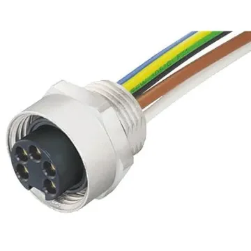 Murrelektronik Circular Connector, 5 Contacts, Bulkhead Mount, 7/8 Connector, Socket, Female, IP65, IP67, 7000 Series - 7000-78381-9780050 product image