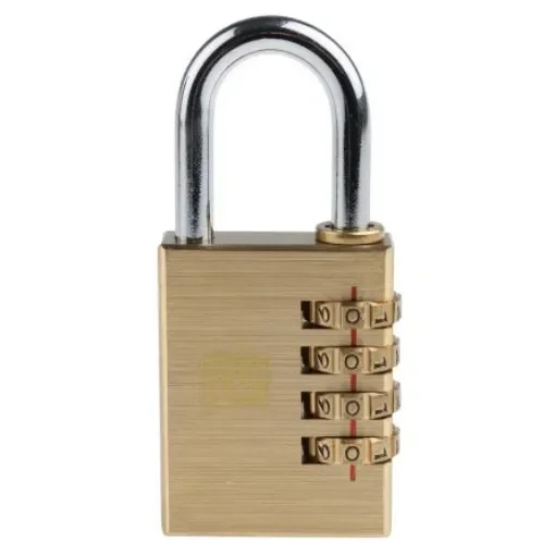 RS PRO Combination Brass Combination Padlock, 6mm Shackle, 40mm Body - 8274423 product image