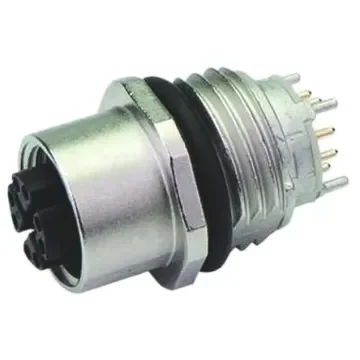 Telegartner Circular Connector, 8 Contacts, Bulkhead Mount, M12 Connector, Socket, Female, IP67 - J80020A0122 product image