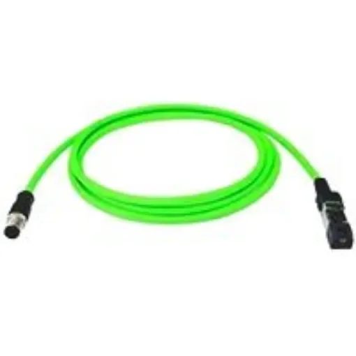 Telegartner, 3m Cat5, Green M12 to Male RJ45 Male Unshielded, Terminated PUR Sheath - L80312A0000 product image