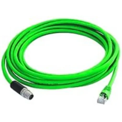 Telegartner, 3m Cat6a, Green M12 to Male RJ45 Male Shielded, Terminated PUR Sheath - L80102A0000 product image