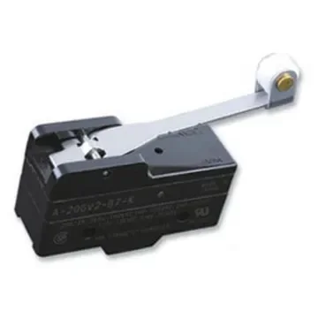 Omron Roller Lever Limit Switch, NO/NC, IP00, SPDT, 500V ac Max, 20A Max - A-20GV2-B7-K product image