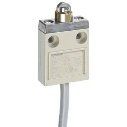 Omron Roller Plunger Limit Switch, NO/NC, IP67, SPDT, 250V ac Max, 125 V ac 100mA Max - D4C-4202 product image