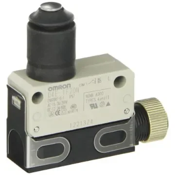 Omron Plunger Limit Switch, NO/NC, IP67, SPDT, 250V ac Max, 5A Max - D4E-1F20N product image