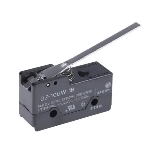 Omron DZ Series Lever Limit Switch, 2NO/2NC, IP00, DPDT, 250V ac Max, 10A Max - DZ-10GW-1B product image