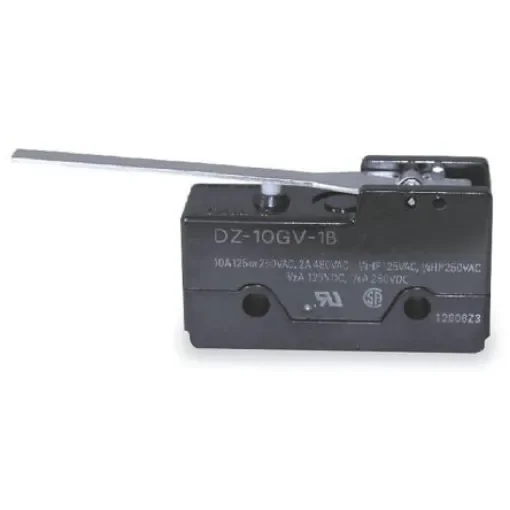 Omron DZ Series Lever Limit Switch, 2NO/2NC, IP00, DPDT, 250V ac Max, 10A Max - DZ-10GV-1B product image
