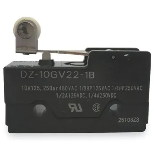 Omron Lever Limit Switch, 2NO/2NC, IP00, DPDT, 250V ac Max, 10A Max - DZ-10GV22-1B product image
