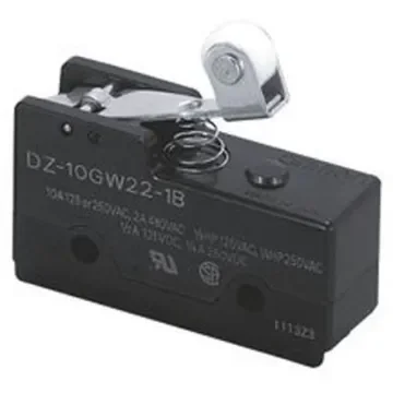 Omron Lever Limit Switch, 2NO/2NC, IP00, DPDT, 250V ac Max, 10A Max - DZ-10GW22-1B6 product image