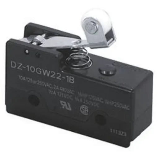 Omron Lever Limit Switch, 2NO/2NC, IP00, DPDT, 250V ac Max, 10A Max - DZ-10GW22-1B6 product image