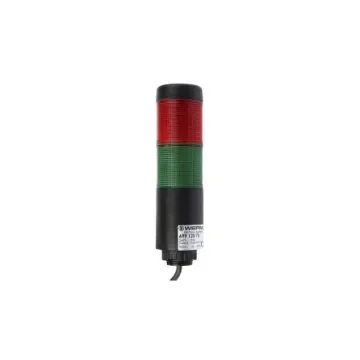 Werma Kompakt 37 Series Red/Green Buzzer Signal Tower, 2 Lights, 24 V, Base Mount, Tube - 699.120.75 product image