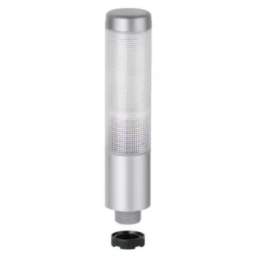 Werma Kompakt 37 Series Clear Buzzer Signal Tower, 3 Lights, 24 V, Base Mount, Tube - 699.310.75 product image