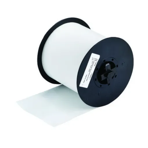 Brady B-7569 Vinyl White Label Roll, 101.6mm Width, 1 Roll Qty - TAPE CART MMK 100 MM WHITE B7569 35M product image