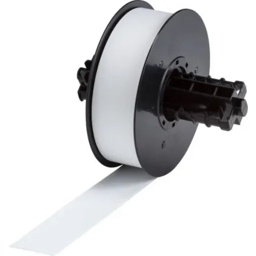 Brady B-7569 Vinyl White Label Roll, 28.6mm Width, 1 Roll Qty - TAPE CART MMK  29 MM WHITE B7569  35M product image