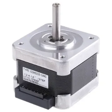 Sanyo Denki 103H5 Series Hybrid, Single Shaft Stepper Motor, 0.20Nm Torque, 24 V, 1.8°, 42 x 42mm Frame, 5mm Shaft - 103H5205-0440 product image