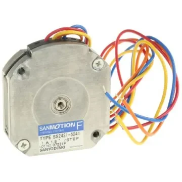 Sanyo Denki SS24 Series Hybrid, Single Shaft Stepper Motor, 83mNm Torque, 24 V, 1.8°, 42 x 42mm Frame, 5mm Shaft - SS2421-5041 product image