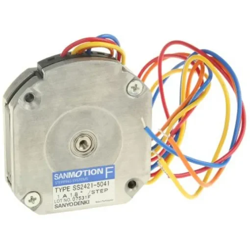 Sanyo Denki SS24 Series Hybrid, Single Shaft Stepper Motor, 83mNm Torque, 24 V, 1.8°, 42 x 42mm Frame, 5mm Shaft - SS2421-5041 product image