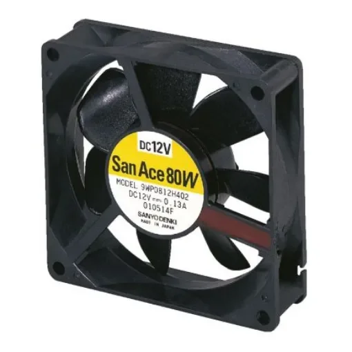 Sanyo Denki San Ace 9WP Series Axial Fan, 12 V dc, DC Operation, 74.5m³/h, 1.68W, 140mA Max, IP68, 92 x 92 x 25mm - 9WP0912F401 product image