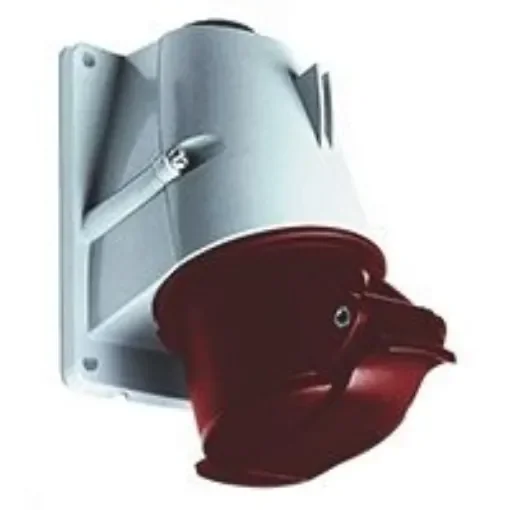 Amphenol Industrial, CMA IP44 Red Panel Mount 3P + E Right Angle Industrial Power Socket, Rated At 32A, 415 V - 2CMA193130R1000  332RS6 product image