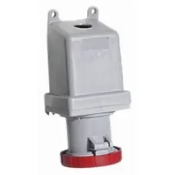 Amphenol Industrial, Tough & Safe IP67 Red Panel Mount 3P + E Industrial Power Socket, Rated At 63A, 415 V - 2CMA167316R1000  363RS6W product image