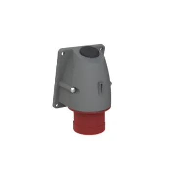 Amphenol Industrial, Easy & Safe IP44 Red Panel Mount 3P + E Right Angle Industrial Power Plug, Rated At 16A, 415 V - 2CMA193298R1000  316BS6 product image