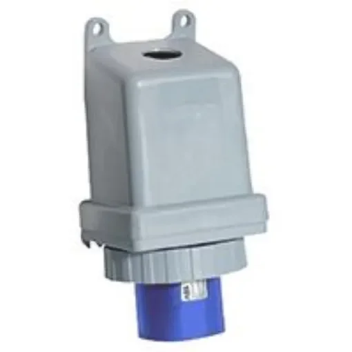 Amphenol Industrial, Tough & Safe IP67 Blue Panel Mount 2P + E Industrial Power Plug, Rated At 63A, 230 V - 2CMA167340R1000  263BS6W product image