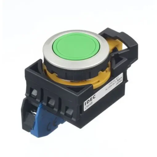 Idec IDEC CW Series Push Button, Panel Mount, 22mm Cutout, SPST - CW4B-M1E10G product image