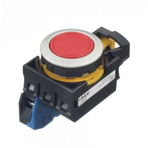 Idec IDEC CW Series Push Button, Panel Mount, 22mm Cutout, SPST - CW4B-M1E10R product image