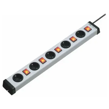 Bodo Ehmann Type F - German Schuko 5 Gang Power Distribution Unit, 1.5m Cable, 16A, 250 V - 0202X00052301 product image