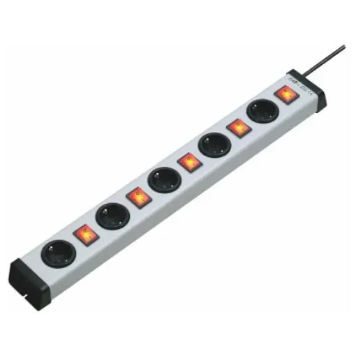 Bodo Ehmann Type F - German Schuko 5 Gang Power Distribution Unit, 1.5m Cable, 16A, 250 V - 0202X00052301 product image