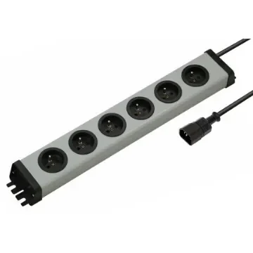 Bodo Ehmann Type E - French 6 Gang Power Distribution Unit, 1.5m Cable, 16A, 250 V - 0200X02062318 product image