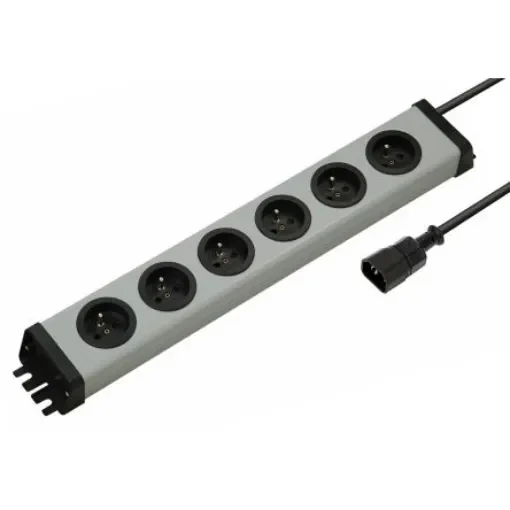 Bodo Ehmann Type E - French 6 Gang Power Distribution Unit, 1.5m Cable, 16A, 250 V - 0200X02062318 product image