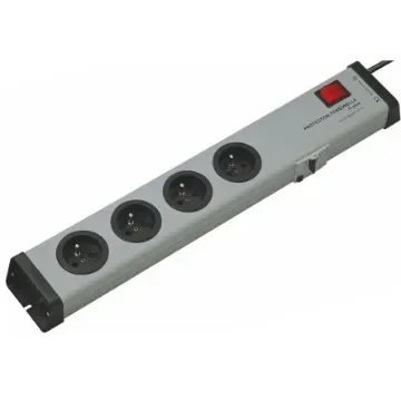 Bodo Ehmann Type E - French 4 Gang Power Distribution Unit, 1.5m Cable, 16A, 250 V, RCD Protected - 0221X02042301 product image