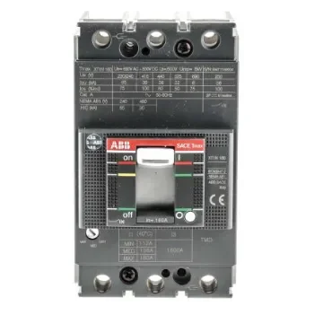 ABB, Protecta MCCB 3P 160A, Breaking Capacity 36 kA, DIN Rail Mount - 1SDA067418R1  XT1N 160 TMD 160-1600 3p F F product image