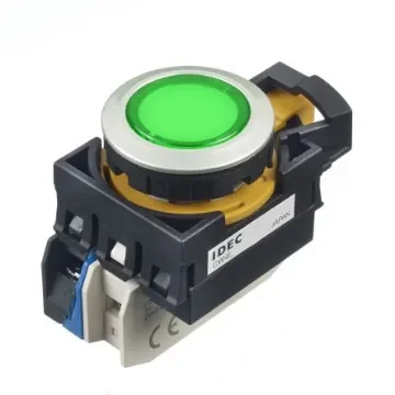 Idec IDEC CW Series Illuminated Push Button, Panel Mount, 22mm Cutout, IP65 - CW4L-M1E10Q4G product image