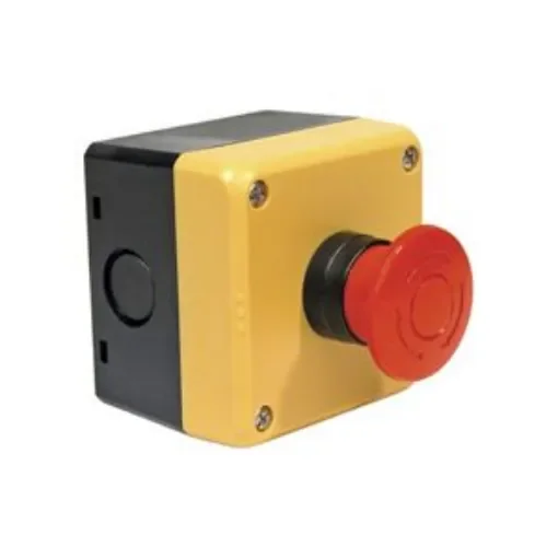 Idec HW Series Twist Release Emergency Stop Push Button, Surface Mount, 1 NO + 1 NC, IP65 - FB1W-HW1B-V411R product image