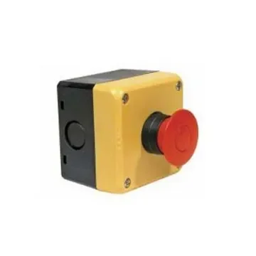 Idec XW Series Twist Release Emergency Stop Push Button, Surface Mount, 4NC, IP65 - FB1W-XW1E-BV404MR product image