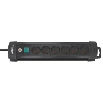 brennenstuhl 3m 6 Socket Type K - Danish Extension Lead, IP20 - 1156005016 product image