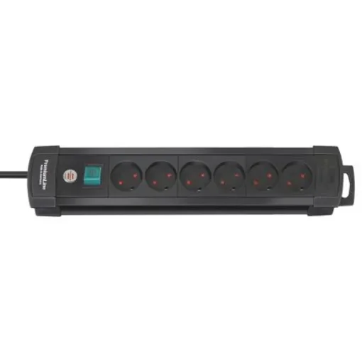 brennenstuhl 3m 6 Socket Type K - Danish Extension Lead, IP20 - 1156005016 product image