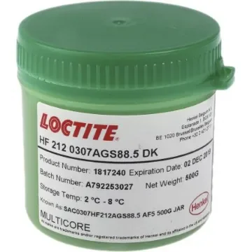 Loctite Loctite HF212 SAC0307 AGS Lead Free Solder Paste, 500g Tub - 1817240 product image