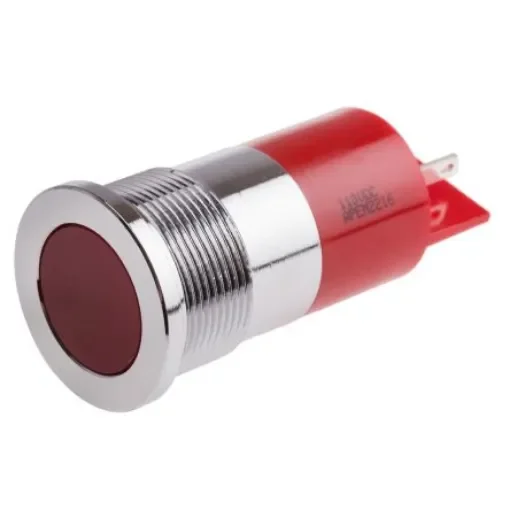 RS PRO Red Panel Mount Indicator, 110V dc, 22mm Mounting Hole Size, IP67 - 8332904 product image