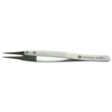Bernstein AG 125 mm, Stainless Steel, Rounded, ESD Tweezers - 5-434 product image