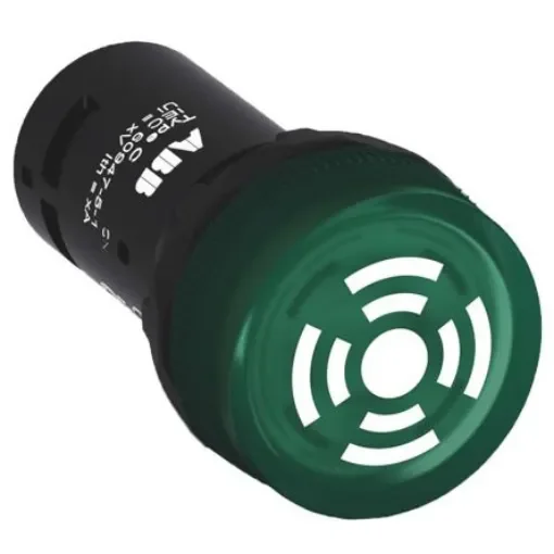 ABB, ABB Compact, Panel Mount Green LED Buzzer, 22mm Cutout, Round, 24V ac/dc - 1SFA619600R6002  CB1-600G product image