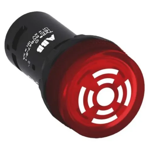 ABB, ABB Compact, Panel Mount Red LED Buzzer, 22mm Cutout, IP66, IP67, IP69K, Round, 24V ac/dc - 1SFA619600R6101  CB1-610R product image