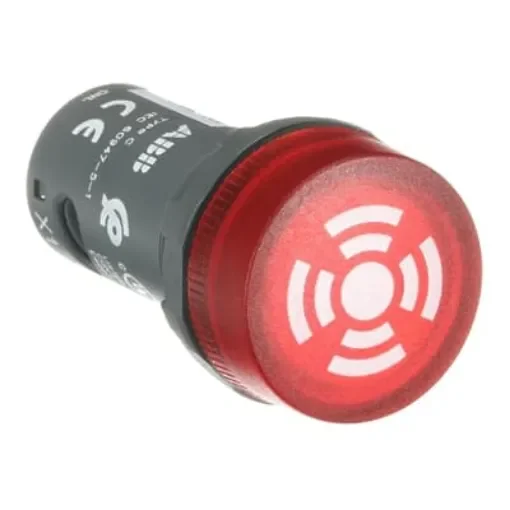 ABB, Compact, Panel Mount Red LED Buzzer, 22mm Cutout, Round, 230V - 1SFA619600R6131  CB1-613R product image