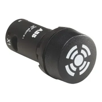 ABB, Compact, Panel Mount Black LED Buzzer, 22mm Cutout, IP66, IP67, IP69K, Round, 24V ac/dc - 1SFA619600R6306  CB1-630B product image