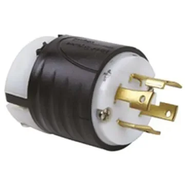 PASS & SEYMOUR USA Mains Plug, 30A Black, White, Cable Mount Nylon Screw, 480 V - L1630P product image