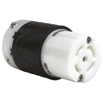 PASS & SEYMOUR USA Mains Sockets, 30A Black, White, Cable Mount Nylon Screw, 120/280 V - L2130C product image