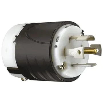 PASS & SEYMOUR USA Mains Plug, 30A Black, White, Cable Mount Nylon Screw, 120/280 V - L2130P product image