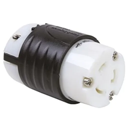 PASS & SEYMOUR USA Mains Sockets, 20A Black, White, Cable Mount Nylon Screw, 250 V - L620C product image