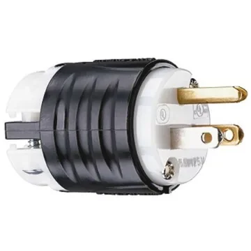 PASS & SEYMOUR USA Mains Plug, 15A Black, Grey, Cable Mount Nylon Screw, 125 V - PS5266-X product image